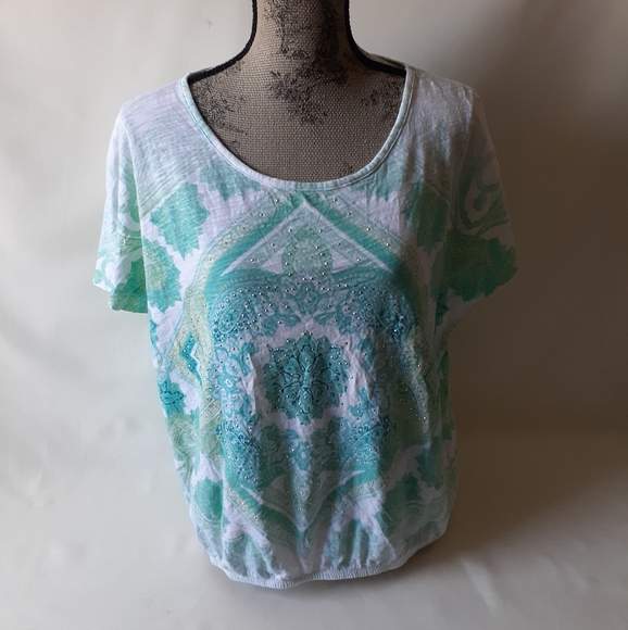 Style & Company women's short sleeve top - Picture 1 of 8